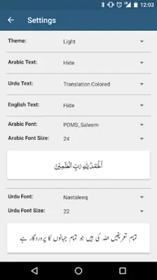 Sunan an Nasai - Urdu and English Translations android App screenshot 1